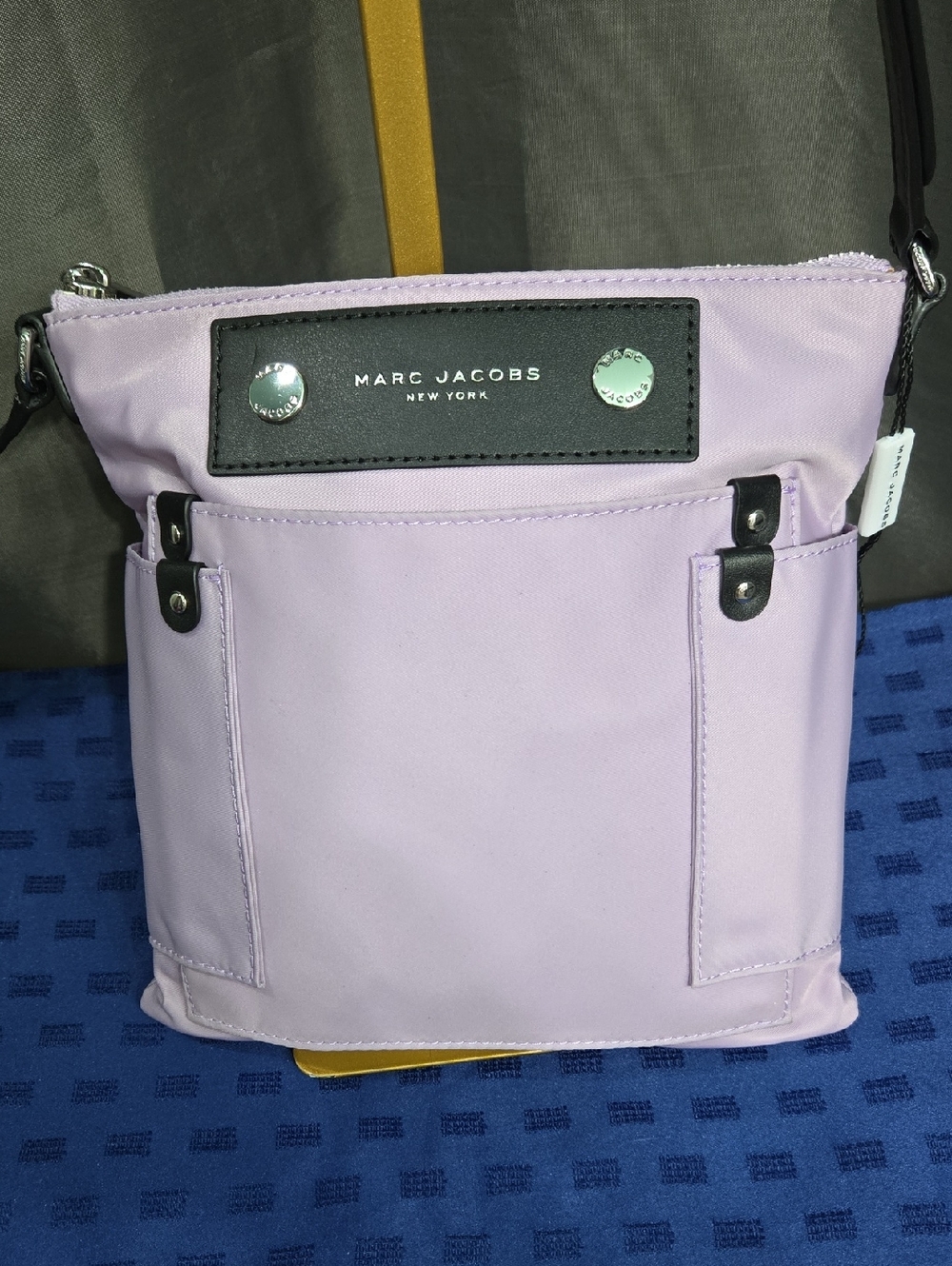 Marc Jacobs Lilac Nylon Crossbody with Black Accents